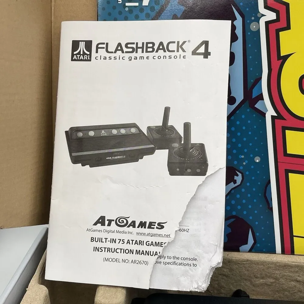 Atari Flashback 4 Classic Game Console 40th Anniversary - 75 Games WITH POSTER